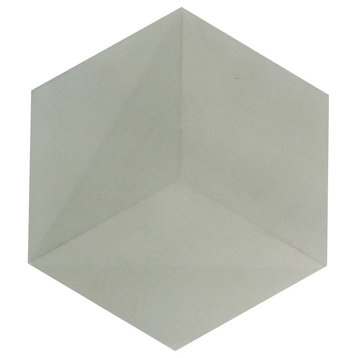 3D Grey Hexagon Cement Tile, sample