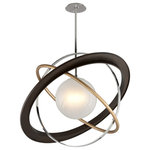 Troy Lighting - Troy Lighting F5514 Apogee - 40" 12W 1 LED Extra Large Pendant - No. of Rods: 3  Canopy IncludedApogee 40" 12W 1 LED Bronze/Gold Leaf/Pol *UL Approved: YES Energy Star Qualified: n/a ADA Certified: n/a  *Number of Lights: Lamp: 1-*Wattage:12w LED bulb(s) *Bulb Included:Yes *Bulb Type:LED *Finish Type:Bronze/Gold Leaf/Polished Stainless