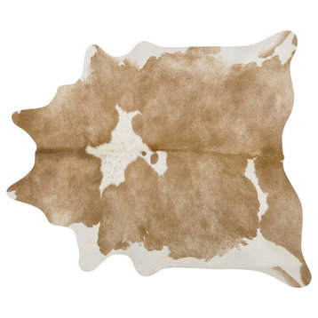 Palomino and White Cowhide Rug, Xx Large