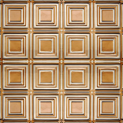 0601 Aluminum Ceiling Tile - Antique Copper & Clear - Ceiling Tile