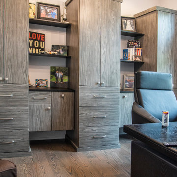 Transitional Home Office with Built-Ins