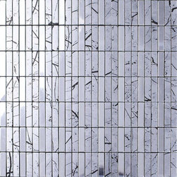 Metallic Mosaic Tile Aluminum Panel Wall Stickers Strip Tiles - Mosaic Tile