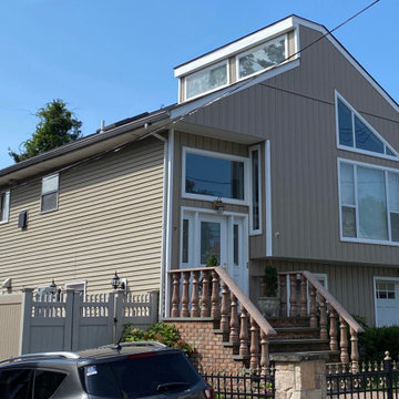 Glen Cove Siding - Natural Clay Board & Batten | Alpha Windows & Siding