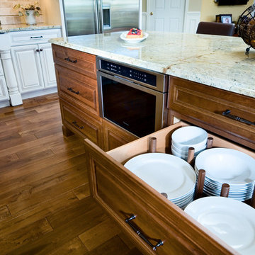 Deep kitchen cabinet storage drawer