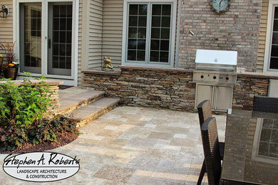 Outdoor Kitchen & Fire Pit - Stephen A. Roberts Landscaping
