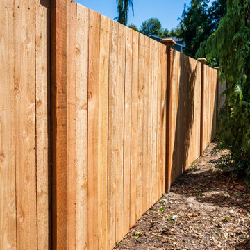 Modern Cedar Privacy Fence Installation Seattle Area