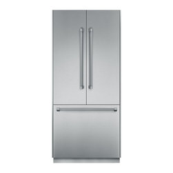 Thermador 36" Fully Flush French Door Refrigerator, Stainless Steel | T36BT820NS - Refrigerators