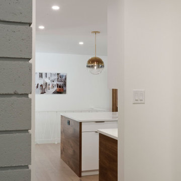 Contemporary Walnut Kitchen