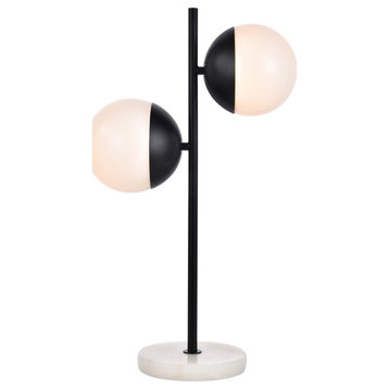 Living District Ld6152Bk Influx 2-Light Table Lamp