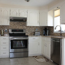 Linen white cabinets
