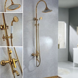 Luna Gold Shower Set - Showerheads And Body Sprays