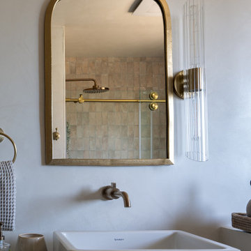 Part 2 - Modern and Understated Mediterranean Escape: Guest Bathroom