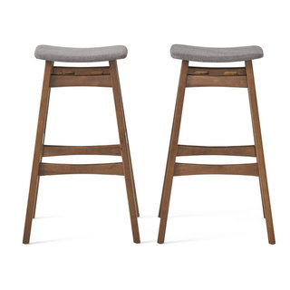 GDF Studio Oster Mid Century Design Bar Stools Set of 2