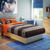 Twin Platform Bed in Natural Maple