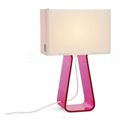 Tube Top Table Lamp in Pink - Table Lamps