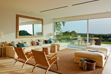 Living room - mediterranean living room idea in Other