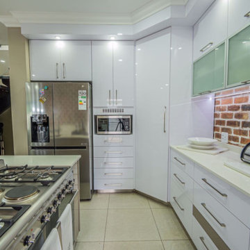 White high-gloss Kitchen & Cabinetry Project