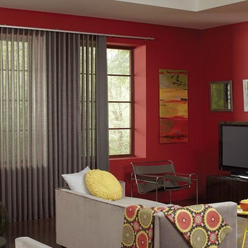 GREY VERTICAL BLINDS - Lafayette Interior Fashions Sheer Vertical Blind