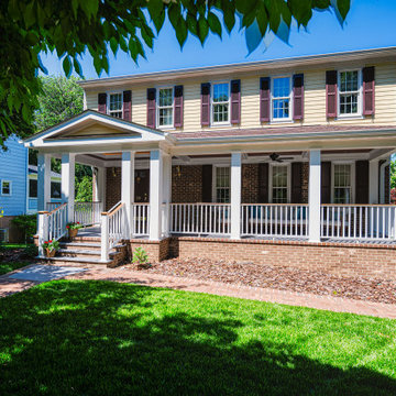 Falls Church Front Porch and Basement Addition