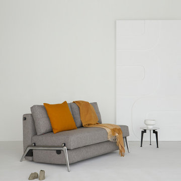 Cubed 02 Full Size Sofa Bed with Aluminum Legs by Innovation Living
