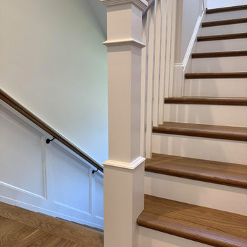 Project #141 | Timeless Switchback Staircase with Traditional Box Newels
