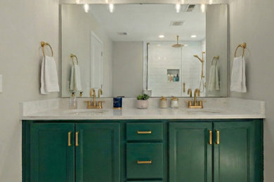 Example of a mid-sized bathroom design in Other