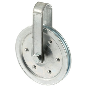4", Pulley with Strap and Axle Bolt