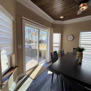 Lake Geneva- Banded Shades, faux wood and duette shades