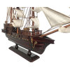 Wooden John Halsey's Charles White Sails Pirate Ship Model 20'' - Ship Decor