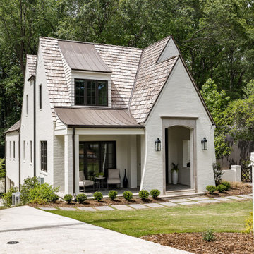 Luxury Custom Home with Modern Tudor Style