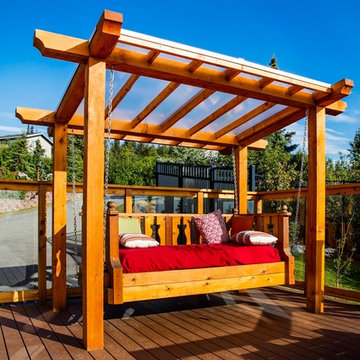 Greehouse and Deck Overlooking Anchorage, Alaska