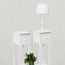 Traditional Set of 2 Bedside Tables With Storage Drawer, White