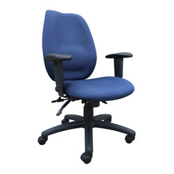 Blue High Back Fabric Office Chair - Office Chairs