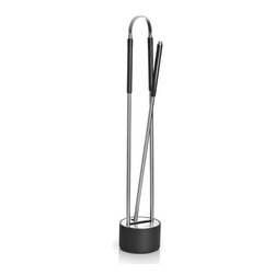 Blomus 65339 Canneto Fireplace Tool Set - Fireplace Tools