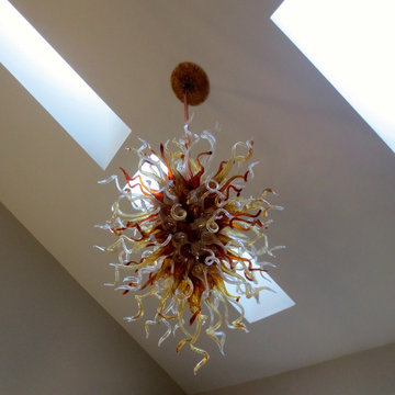 Blown Glass Chandelier - Art Glass Chandelier Commission