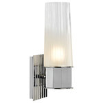 Norwell Lighting - Norwell Lighting 9758-CH-CLGR Icycle - 1 Light Single Wall Sconce In Contemporar - This sconce offers versatility withing it many disIcycle 1 Light Singl ChromeUL: Suitable for damp locations Energy Star Qualified: n/a ADA Certified: n/a  *Number of Lights: 1-*Wattage:60w T10 Edison bulb(s) *Bulb Included:No *Bulb Type:T10 Edison *Finish Type:Chrome