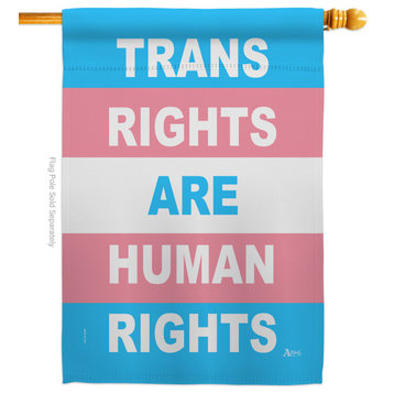 Trans Rights Human Rights Inspirational Support House Flag