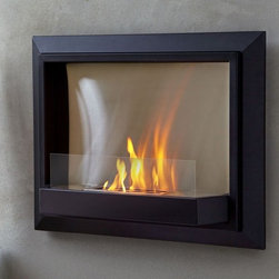 Real Flame Black Envision Wall Fireplace - Indoor Fireplaces
