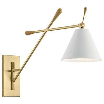 Kichler 52339 Finnick 20" Swing Arm Wall Sconce - Champagne Gold