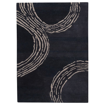 Hand Tufted Charcoal Wool Area Rug