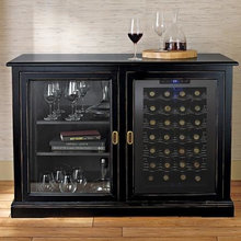 Firenze Mezzo Wine And Spirits Credenza With 28 Bottle Wine