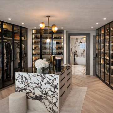 High-End Custom Walk-in Closet Systems by VelArt, Miami