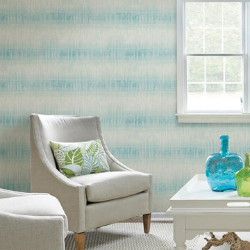 Sanctuary Aquamarine Ombre Stripe Wallpaper