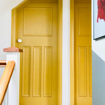 Mustard yellow doors