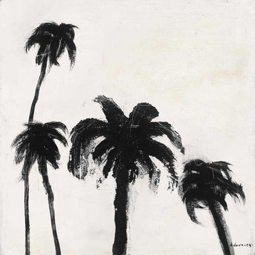 Coconut Grove I Fine Art Giant Canvas Print, White, Black, 54"X54"