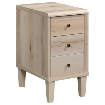 Pemberly Row 2 Drawers Modern Engineered Wood End Table in Maple