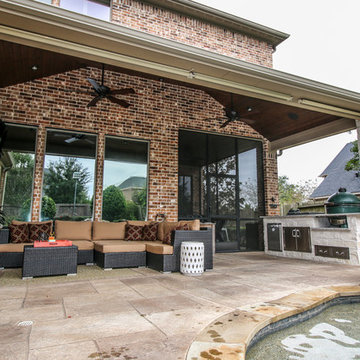 Patio Cover with Outdoor Kitchen: Fulshear, TX