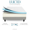 LUCID 12" Gel Memory Foam Mattress, Triple-Layer, Full