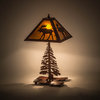 21H Lone Moose Tall Pines Table Lamp