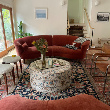 Styled Photos of Antique Rugs in Client Homes